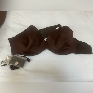 Worn Once Lane Bryant Cacique Brown Strapless Convertible Bra 42DDD